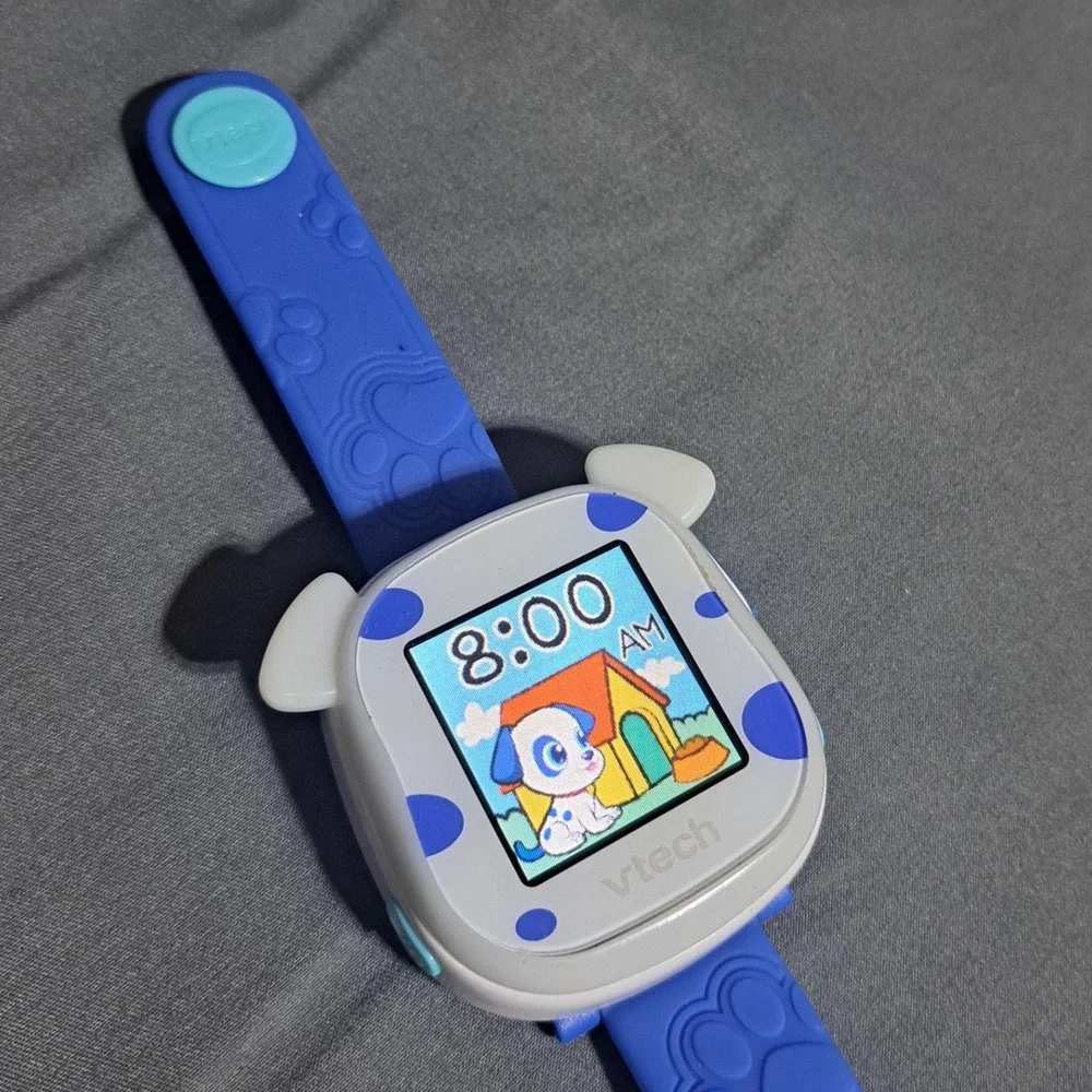 VTech‎ My First Kidi Smartwatch Kids Tells Time Reminders Routines Blue Puppy